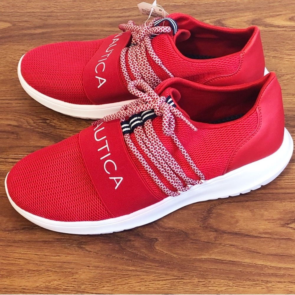 Nautica Red Athletic Shoes